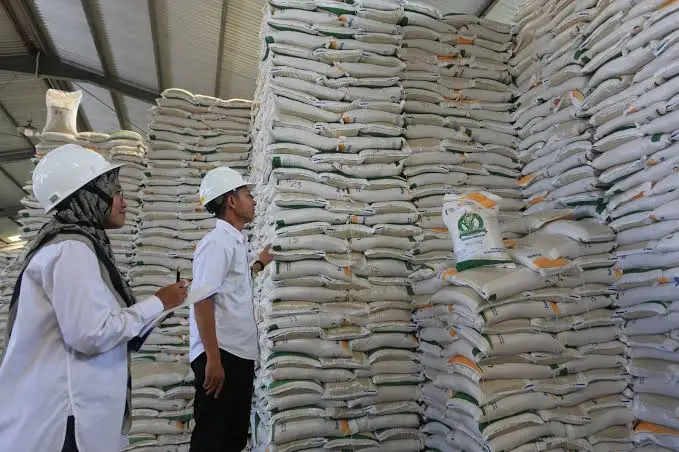stok beras nasional